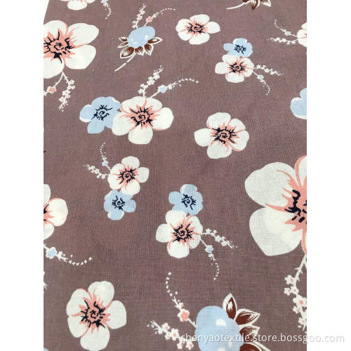 Comfortable And Cool Cotton Linen Printed Fabric
